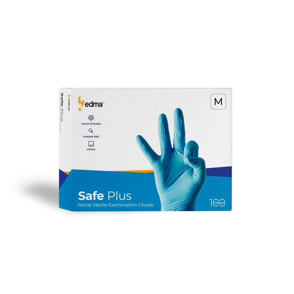 Edma Safe Plus - Sterile Nitrile Powder Free Examination Gloves